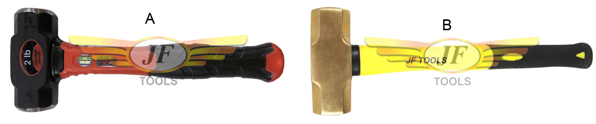 Brass Sledge Hammer Fiber Glass Handle Exporters India